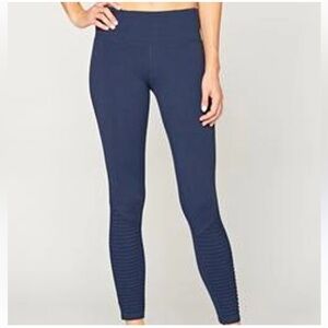 Threads 4 Thought Reactive Moto Skinny Legging Navy Blue Size Medium